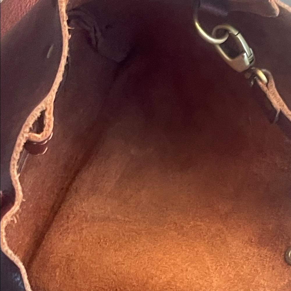 Portland Leather Rich Brown Tote - Picture 9 of 10